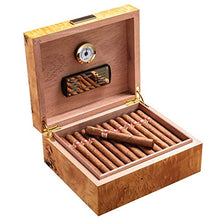 SMEJS Legno Cigar Box, Cigarette Box Mini Portatile Humidor Cigar Box Cigarette Legno Storage Case del Contenitore (Dimensione: 27x22.8x11.5cm)