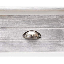 vidaXL Credenza Mobile con Ripiani e Cassetti Robusta Pratica Tavolino Laterale Salotto Bianca 115x30x76 cm in Legno Pioppo e Paulownia