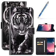Robinsoni Custodia Compatibile con Samsung Galaxy S9 Plus Case Portafoglio Galaxy S9 Plus Cover Libro Case Pelle Antiurto Case Taccuino Magnetica Cover Libretto Cartone Animato Case Cover Tigre