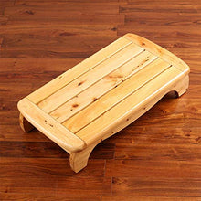 FFYN Sgabello da Bagno Divano in Legno Poggiapiedi Panca con gradini Sgabello Piccolo in Cedro Rettangolo Stuoia in Legno Sgabello da Doccia Pedale Impermeabile Panca da Doccia antisciv