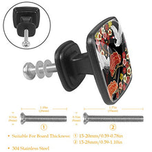 Granchio giapponese 4 PCS Pomelli per Porta, Pomolo per Mobile, Pomelli per Mobili con Viti, Maniglia per Armadietto, Pomelli per Porta, Pomelli per Cassetti per Porta, Armadio, Cassetto e Credenza