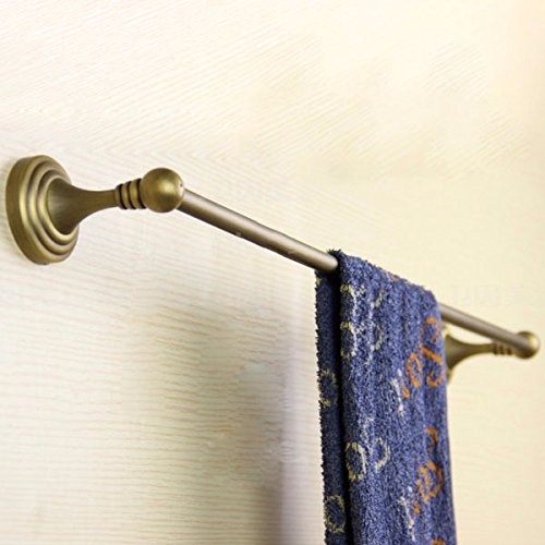 MBYW, portasciugamani moderno e minimalista, portasciugamani da bagno, portasciugamani in rame, stile europeo, da appendere alla parete, 60 cm, adatto per bagno, camera da letto