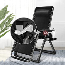 PAKUES-QO Sedia da Esterno Portatile in Tessuto textilene Sedile Regolabile Pieghevole per Patio, Giardino, Spiaggia, Piscina (Nero)