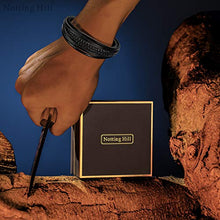 Notting Hill Bracciale Uomo Bracciale in Pelle Intrecciata Braccialetti in Polsino da Polso Personalizzati Bracciali con Chiusura Magnetica Regali Uomo di Compleanno Regali di Natale