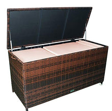 MK Outdoor Rattan Box da giardino XXL impermeabile in rattan rattan con ruote (pioggia non puro)