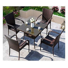 Tavolo in vimini in rattan mobili in patio e set s Mobili da giardino in rattan Set patio mobili da giardino all'aperto mobili da giardino in vetro tavolino da caffè conversazione tavolino da caffè