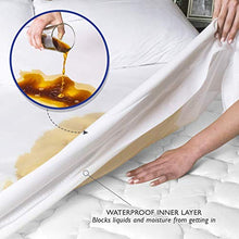 Tebery Coprimaterasso Impermeabile Matrimoniale (140 x 200 cm) - Traspirante, Anallergico, Antiacari, Antibatterico Copri materassi con Trattamento Nuova Generazione