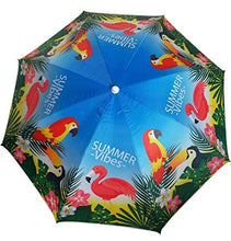 Milani Home s.r.l.s. Ombrellone Spiaggia Poliestere UV 200/32 Decoro Anguria E Fenicottero