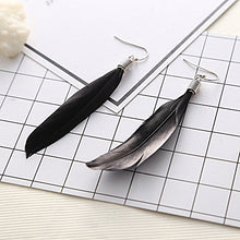 TININNA modalità Donne Fascino Vintage Piuma Dangle Ciondolo Pesce Gancio Orecchini, Arancione, 1paire