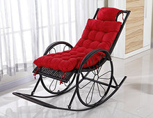 GX AI YY New Day®-Reclinabile di Inverno Cuscini Sedia a Dondolo Cuscino Cuscini Cuscini Anti Scivolo sotto la Sedia del Rattan Cuscini Divano Cuscini, 45x125cm, New Red