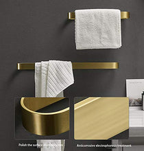 WXXT Portasciugamani da Bagno a Parete,Porta Asciugamani Bagno,portasciugamani da Bagno unipolare,mensola da Bagno,Porta Asciugamani ad Asta,Porta Asciugamani Bagno Adesivo（30cm,40cm,50cm,60cm） d'oro