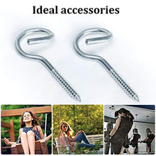 Gancio a Vite in Acciaio Inossidabile, Ganci a Vite in Acciaio Inossidabile 304, Golfari, Gancio a vite per Amaca con Codino in Acciaio, Ideale per Amache e Sedie Sospese (Set di 2)