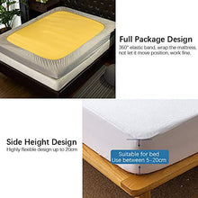 GFEU Coprimaterasso impermeabile con tasca profonda traspirante per letto matrimoniale/singolo (150 x 190 cm)