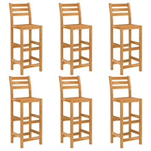 vidaXL Set da Bar da Giardino 7 pz in Legno Massello di Acacia