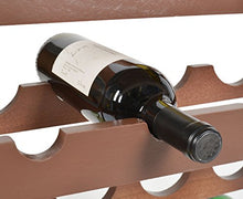 ts-ideen Cantinetta Portabottiglie in Legno Color Marrone per 16 Bottiglie Completa di Vassoio servi Bevande