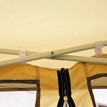 Outsunny Gazebo Impermeabile Pareti Rimovibili con Borsa di Trasporto da Giardino Acciaio, Oxford 3x3m Crema