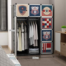 WCY Fai da Te Armadio Portatile Armadio Armadio Modulare Organizzatore Organizzatore Spazio ARMOIRE ARMOIRE PREFAMANO A Peso con ACCENDENTE Guardaroba combinata Asta (Dimensioni: 75x47x147cm) yqaae