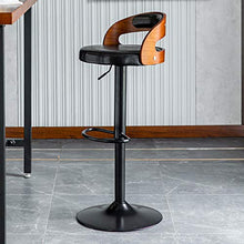 DJFIOSD Sedie da Bar con Sollevamento Schienale per La Casa, Sgabello per Sedia da Bar in Metallo Minimalista Nordico La Sedia in Pelle PU E Cotone può Essere Utilizzata in Bar, Ristoranti,B