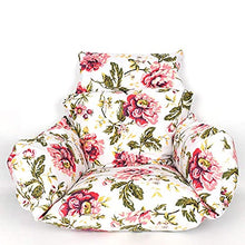 HYLX Cuscino Sedile, Cuscino Sedia, Cuscino Sgabello Rotondo, Cuscino Sedia Floreale Antiscivolo in Cotone Spesso, per Giardino, terrazza Esterna