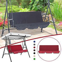 Cuscino per altalena, universale, a 3 posti, di ricambio, impermeabile, durevole, per esterni, giardino, patio, serra, feste, dondolo