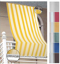 EUROSTYLE Tenda Sole Club Rigato Esterno da Balcone (290X290CM, Riga Giallo)