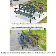 LXLH Panca da Giardino Panchina Panchina da Giardino Panchina da Giardino con Doppia Seduta in Metallo per Esterni, Sedia da Giardino con Finitura Anticata e Struttura in Alluminio pressofuso, Mo