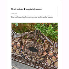 Household Products Sedia da Giardino per Esterni con Schienale in Metallo, Panca per terrazza con braccioli, Decorazione per la casa, Sedile per Parco per Il Tempo Libero, per Veranda/Balcone/Cortile
