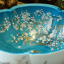 lilili Lavabo da Appoggio Lavabo D'Appoggio Ovale for Bagni Bacino di Arte Creativa Lavabo Ovale in Ceramica A Forma (Color : One Set)