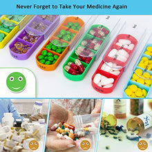 Protapillole Settimanale, Portapillole Giornaliero 7 Giorni con Custodia in Finta Pelle da Viaggio, Portapillole Tascabile (4 al Giorno) Ideale per Compresse Medicinali Capsule Vitamine Integratori