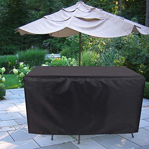 WZDD 45x35x25cm Copertura Tavolo da Giardino, Copertura per Mobili da Giardino Rettangolare, Telo Protettivo Mobili da Giardino Anti-UV, Antivento, Impermeabile