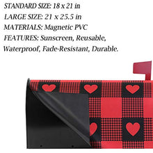 Cover magnetica per cassetta delle lettere di San Valentino, cuore rosso bufalo da giardino, decorazione per la casa, dimensioni standard 53,3 x 45,7 cm