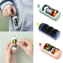 ZJL220 Mini portapillole Portatile a 3 Strati Portapillole Grandi Scomparti Separati Leggero Compatto Scatole Piccole Portapillole da Viaggio Multiuso per Esterno