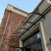 BGSFF Türverdeck, Markise im Freien Patio Veranda Markise Schutzabdeckung Tiefe 60/80cm Aluminiumlegierung Halterung für Gartenveranda Fenster Garage (Farbe: Clear, Größe: 60X300cm)