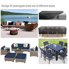 JYSSH All'aperto Copertura Protettive per Mobili, Tessuto Oxford 210d Copertura Mobili da Giardino, Grande Copertura della Mobilia con Design A Coulisse Accessori da Giardino,350 * 260 * 90cm