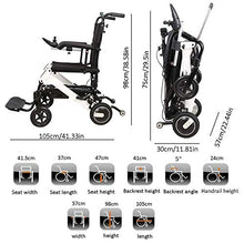 Accessori per la casa Anziani Disabili Sedia a rotelle elettrica Pieghevole Anziani Disabili Aiuti Auto Anziani Intelligente Compatto Automatico Portatile Leggero Scooter 20,5 kg Può guidare 15 km