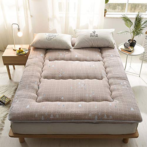 Addensare pieghevole Cuscino da pavimento Mats giapponese Tatami letto futon materassi pieghevoli lavabili Pad facile da trasportare Double Single dormitorio Casa ( Color : E , Size : 150×200×10CM )