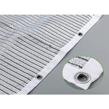 XISENOCI Reflektierendes Aluminet Shade Sail, Sunblock Panel Cover, UV-beständig für Gartenterrasse, Silber, 3M x 5M