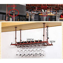 YWYW Portabicchieri da Vino Portabottiglie Creativo per Pipa ad Acqua Americano retrò Porta Bicchieri Creativo KTV Bar (Dimensioni: L120 * W30CM)
