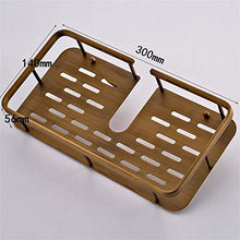 GJJSZ Bagno Bagno Doccia Rack Pieno di Rame Bagno WC a Parete Ripiani(30 cm) Mensola da Bagno
