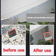 WXQIANG Bianco Rettangolo Parasole Sail Tenda con l'80% UV Blocco e passacavi, Patio Yard Pergola Ombra Net Antivento e Traspirante Protezione Solare, Isolamento Termico (Size : 1×2M)