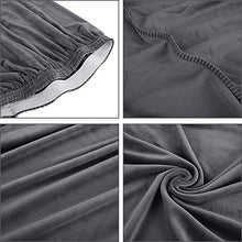 JTWEB Copridivano Elasticizzato in Velluto 1/2/ 3 Posti,Fodera per Divano Antiscivolo per Animali Domestici di Protezione per Mobili Elastici (Grigio, 2 posti)