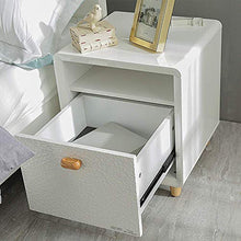 HYY-YY comodino dipinto comodino comodino semplice legno armadio con cassetti camera da letto mobili mobili armadi per la casa camera da letto comodini (colore : bianco, Dimensioni: 43.8X42.4X49.8CM)