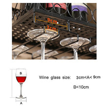 HTDZDX Appeso a Parete da Cucina Portabottiglie portabottiglie Appeso a Testa in Giù portabottiglie cremagliere Vino Creativo Nero (Size : 30 * 25cm)