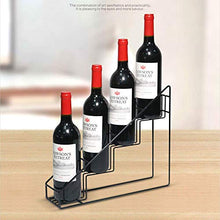 BLMDX Vino rack in ferro battuto rack casa bar tavolo desktop commerciale vino armadio banco di esposizione 32 * 32 * 8 cm