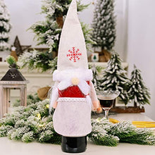 Amosfun 4 Pezzi di Vino di Natale Copre Sacchetti Regalo di Vino Gnomo Svedese Accessori da Tavola di Natale per Festa di Carnevale di Natale (Colore Misto)