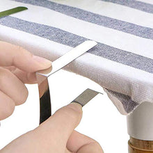 YOFASEN Clip da Tovaglia in Acciaio Inox, 8 Pezzi - Fermacravatte per Tavolo Regolabili Antiscivolo Clip di Supporto per Tovaglie per Party Picnic, 6 * 5.3 * 1.2cm