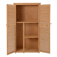 miozzi Armadio Mobile Portaoggetti da Giardino 87x46,5x160 cm in Legno