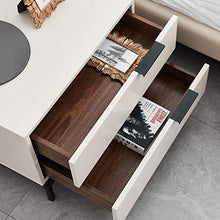 RKRZLB Comodino Bianco Camera da Letto Cassettiera Moderno con 2 Cassetti 21.6x16.1x16.1inch Cassettiere Cameretta
