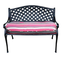 Panca per terrazza da giardino per esterni panchine in metallo, sedia con struttura in alluminio pressofuso panchina antica, sedile doppio balcone con schienale e braccioli, panca per decorazione