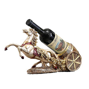 Kuan portabottiglie,Porta Bottiglie di Vino,Creativo Retro Grape Wine Rack Decorazione Carrozza Home Wine Glass Bottle Decoration New House Living Room Gift Decoration